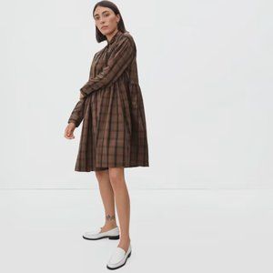 Everlane Brown Plaid Mini Dress
